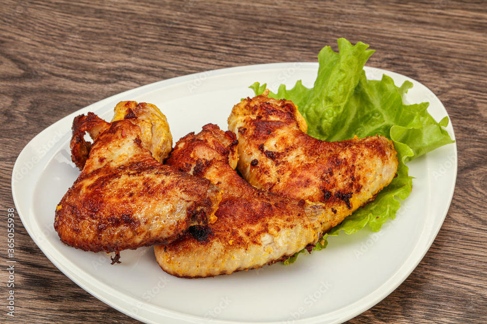 Roasted chicken wings with spices Roasted chicken wings with spices