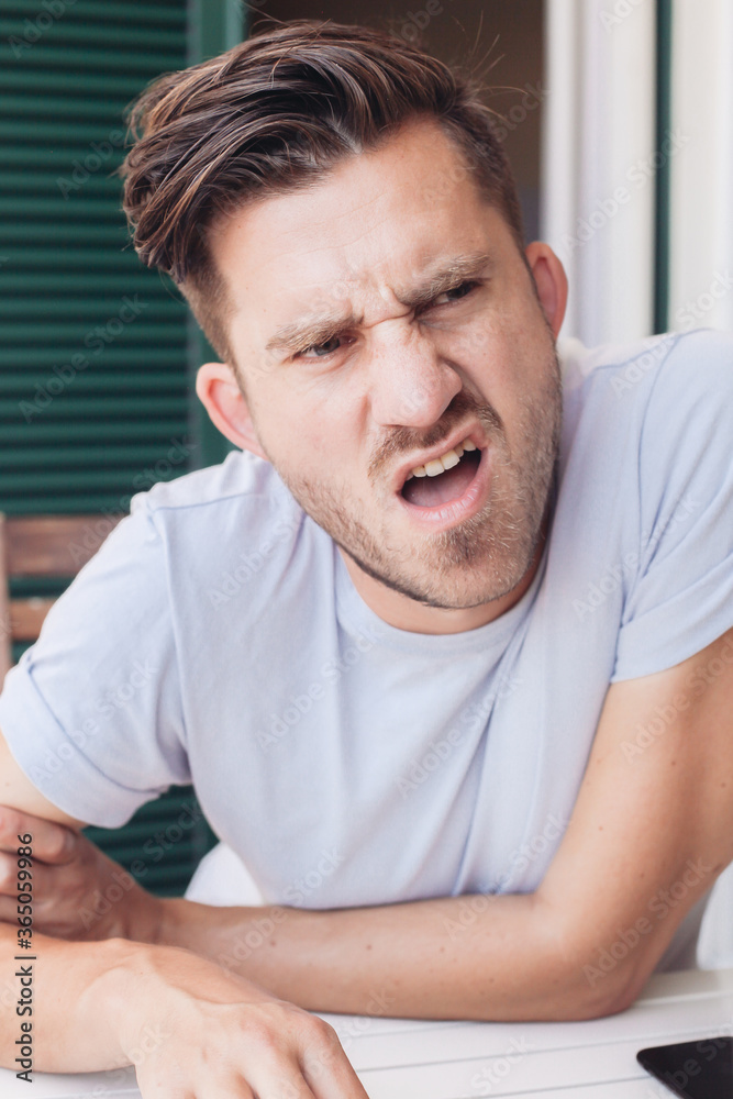 Fototapeta premium Portrait of an angry man