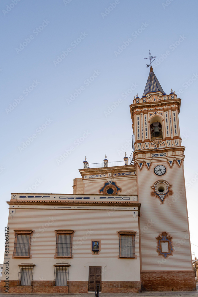 Greater parish of San Pedro Apóstol. Oldest temple in the city of Huelva. Andalusia, Spain.