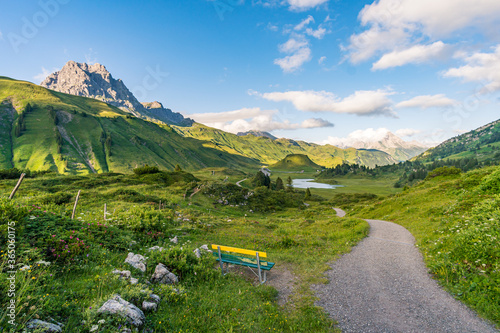 Fantastic hike in the beautiful Lechquellen Mountains photo