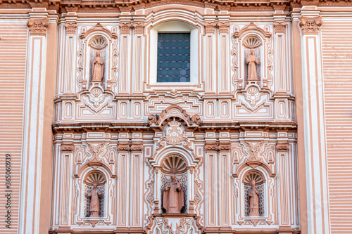 Merced Cathedral in Huelva. Temple of Renaissance beginning and Baroque ending. Huelva, Andalusia, Spain.