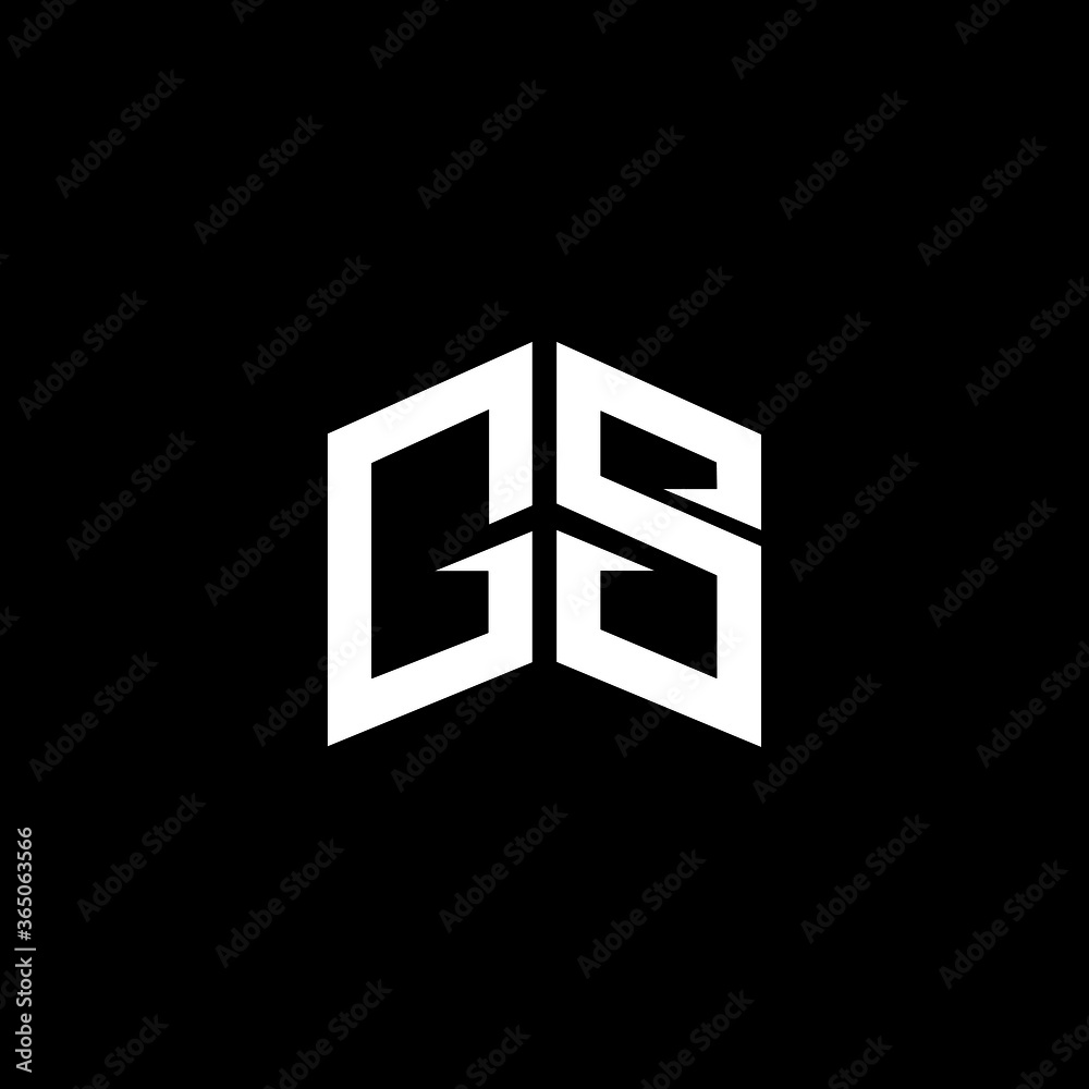 GS letter logo design. GS SG Triangle Vector Logo Circle Monogram Super ...