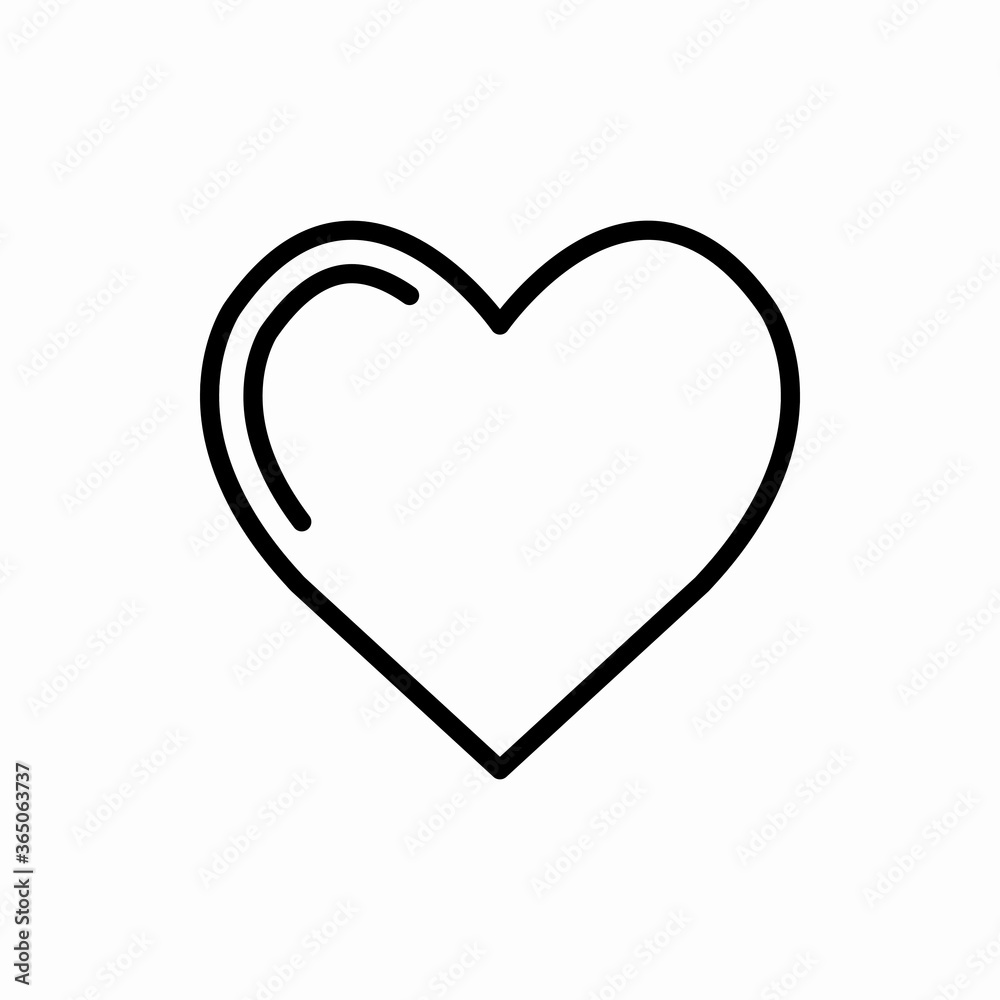 Outline heart icon.Heart vector illustration. Symbol for web and mobile