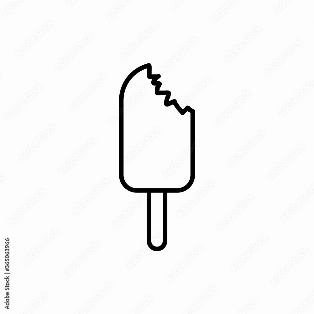 Fototapeta premium Outline ice cream icon.Ice cream vector illustration. Symbol for web and mobile