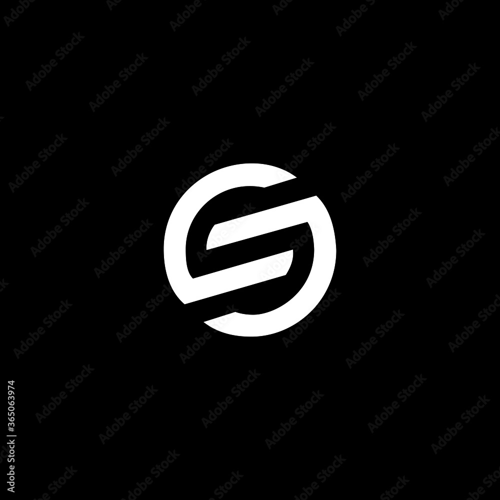 GS letter logo design. GS SG Triangle Vector Logo Circle Monogram Super ...