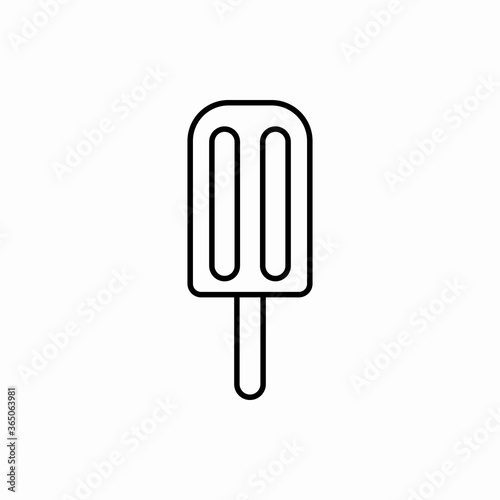 Outline ice cream icon.Ice cream vector illustration. Symbol for web and mobile