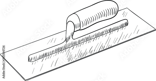 Plastering trowel illustration
vector illustration of a plastering trowel tool
