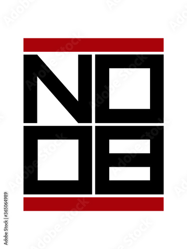 Rote Balken Noob Text Flame beleidigung