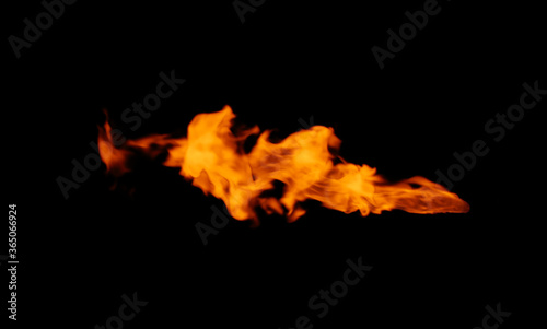 Beautiful bright fire flames on black background © New Africa