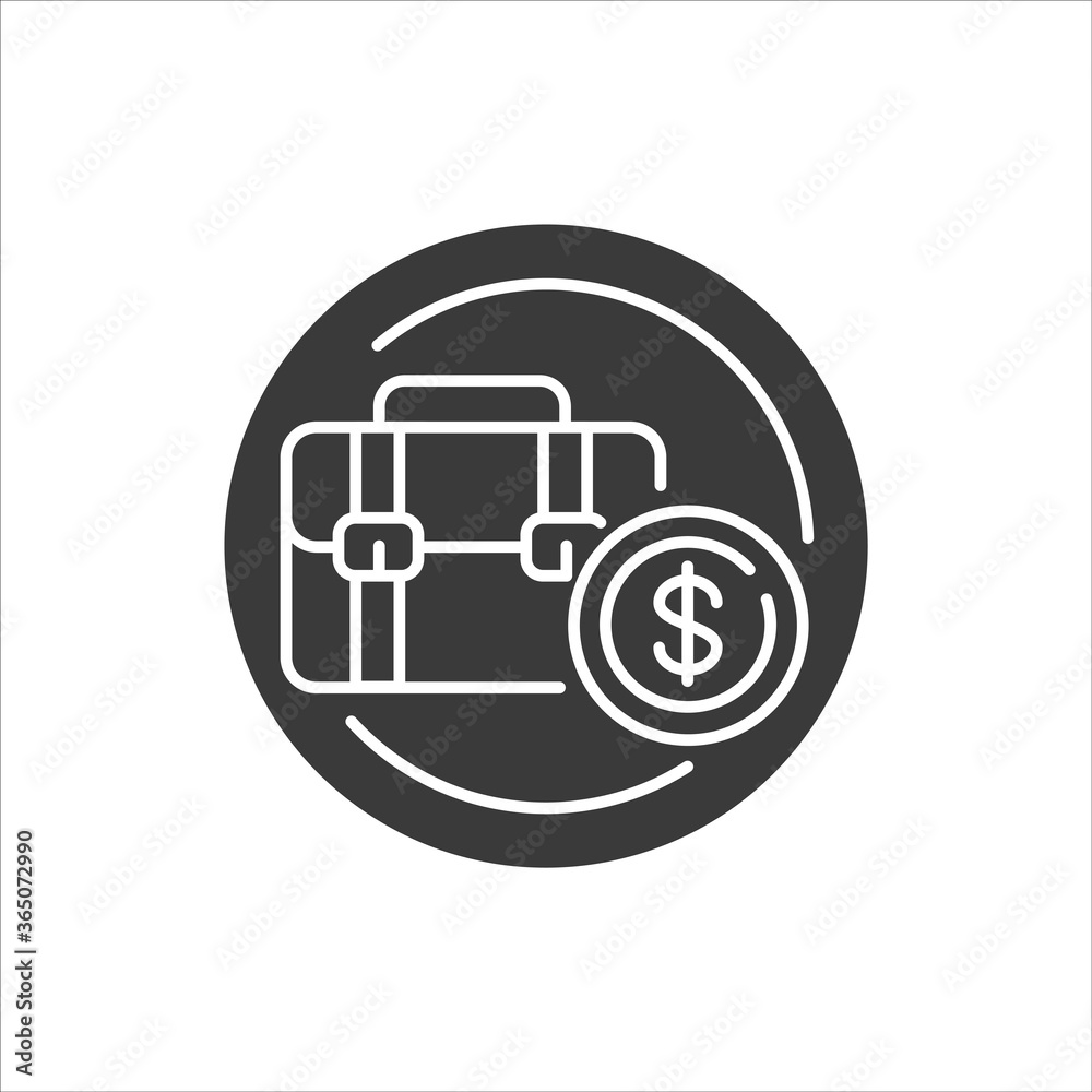 Unemployment black glyph icon. Job loss, crisis. Social problem concept. Sign for web page, mobile app, banner, social media Unemployment black glyph icon. Job loss, crisis. Social problem concept. Sign for web page, mobile app, banner, social media
