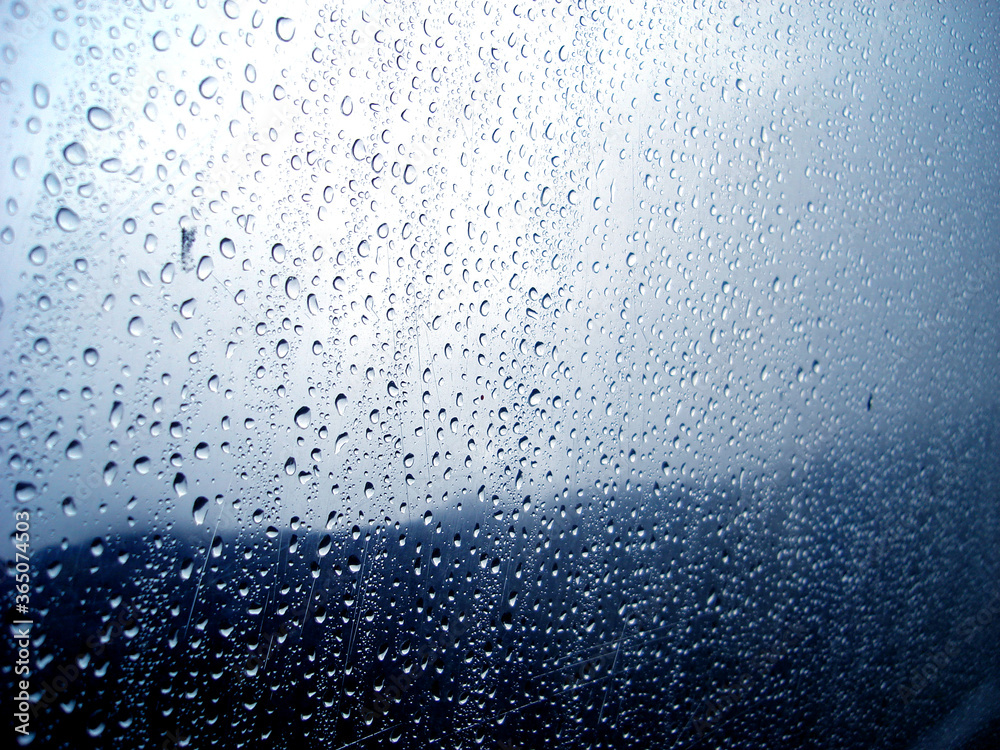 water drops on glass water drops on glass