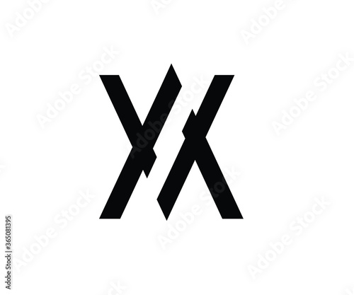 Initial AV logo design vector illustration