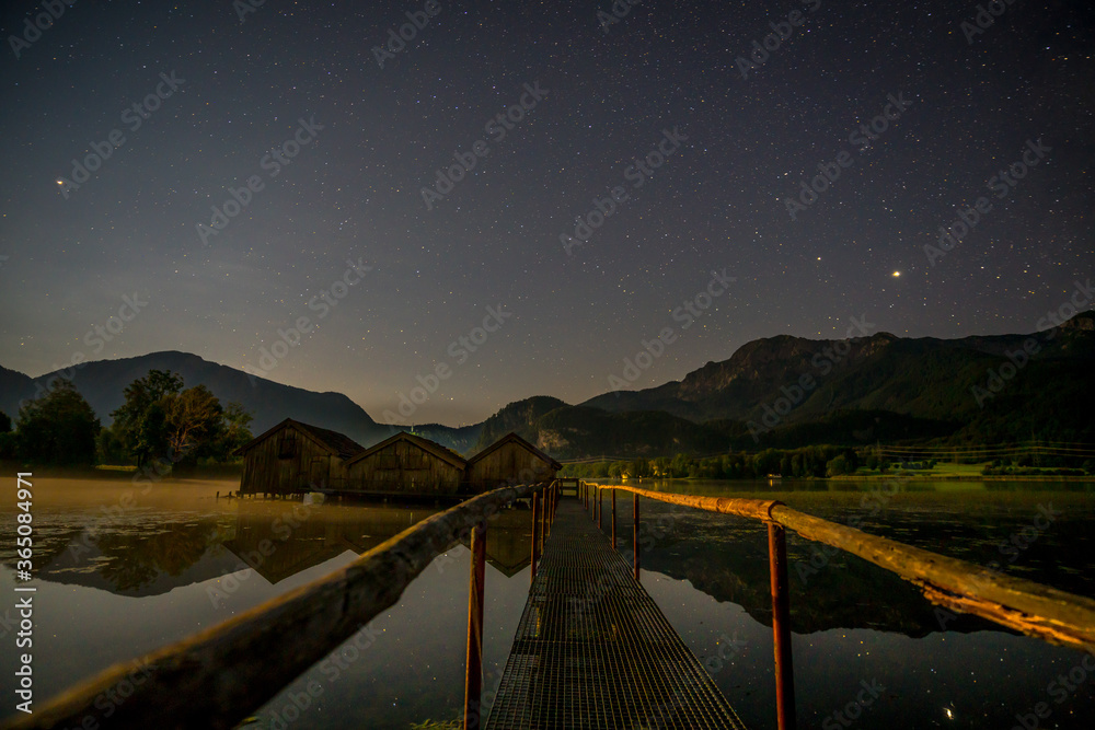 Fototapeta premium Sternhimmel kochelsee