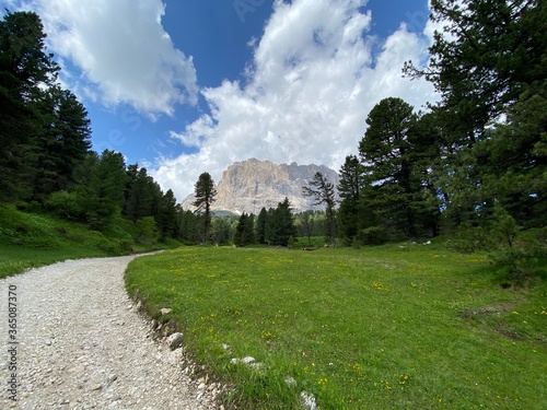 mountain landscape with blue sky