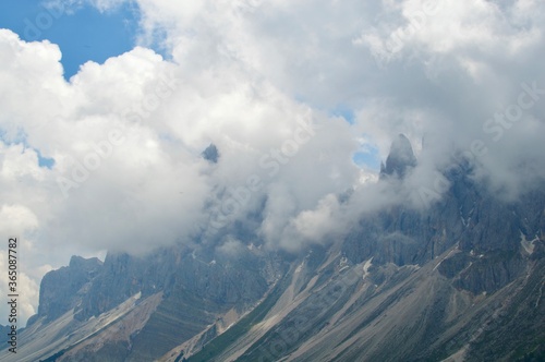 clouds over the mountain