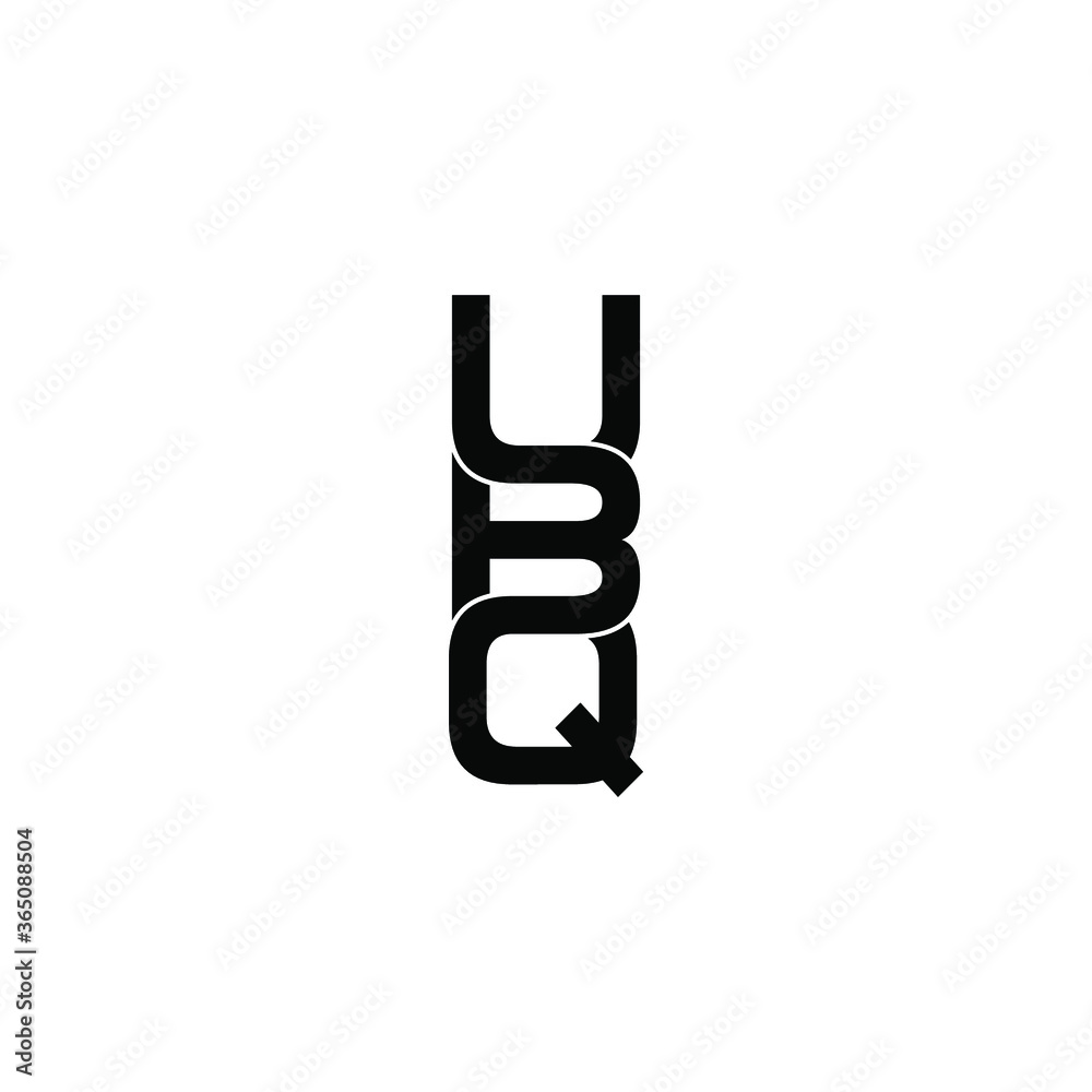 ubq letter original monogram logo design