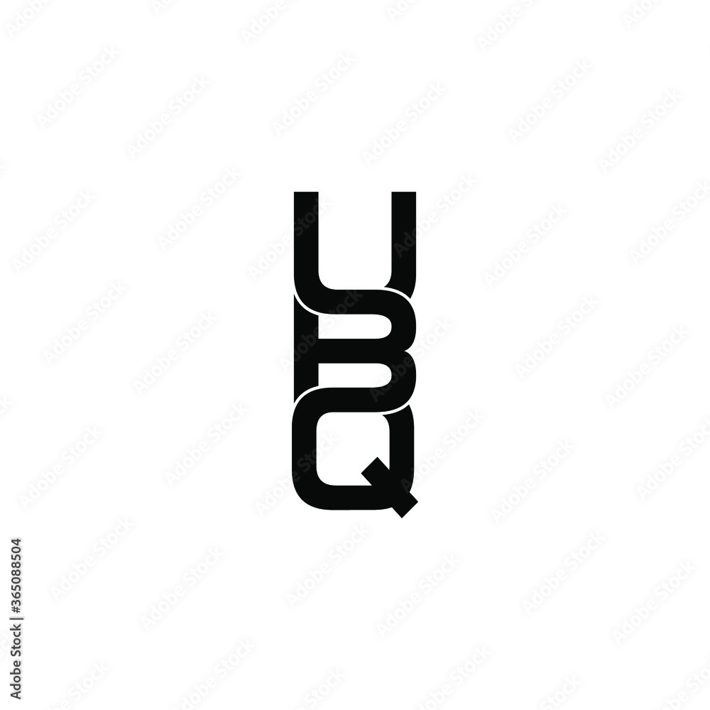 ubq letter original monogram logo design ubq letter original monogram logo design