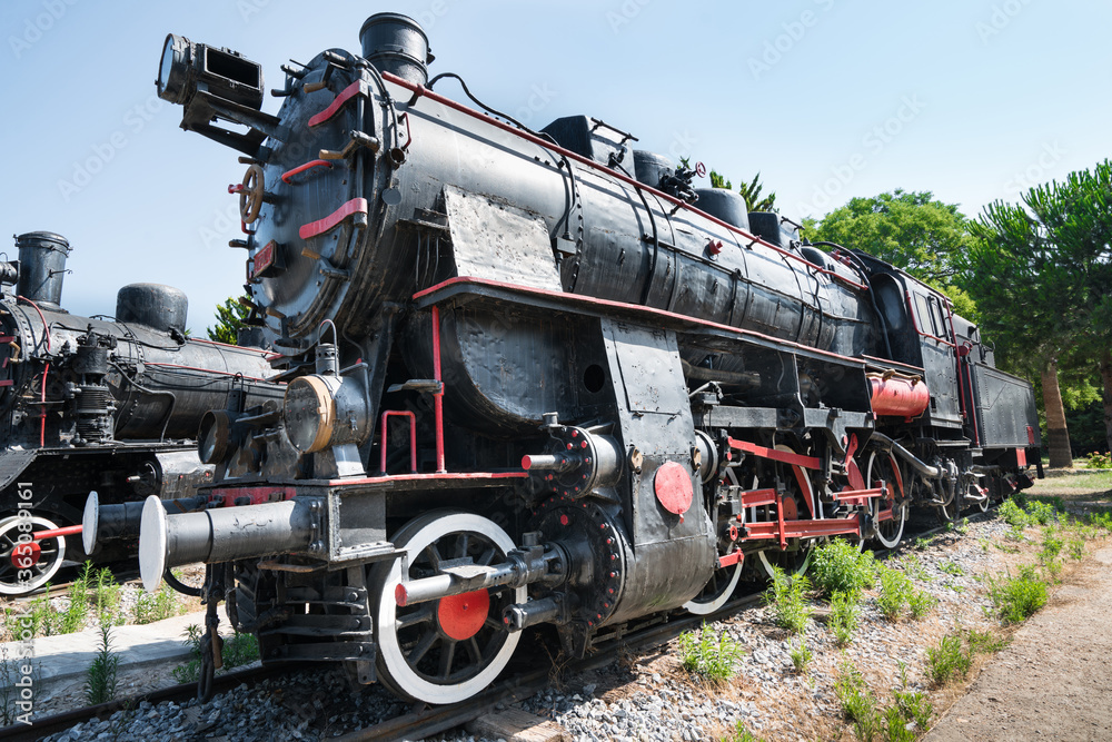 Old Fashioned black, Steam Locomotive Old Fashioned black, Steam Locomotive