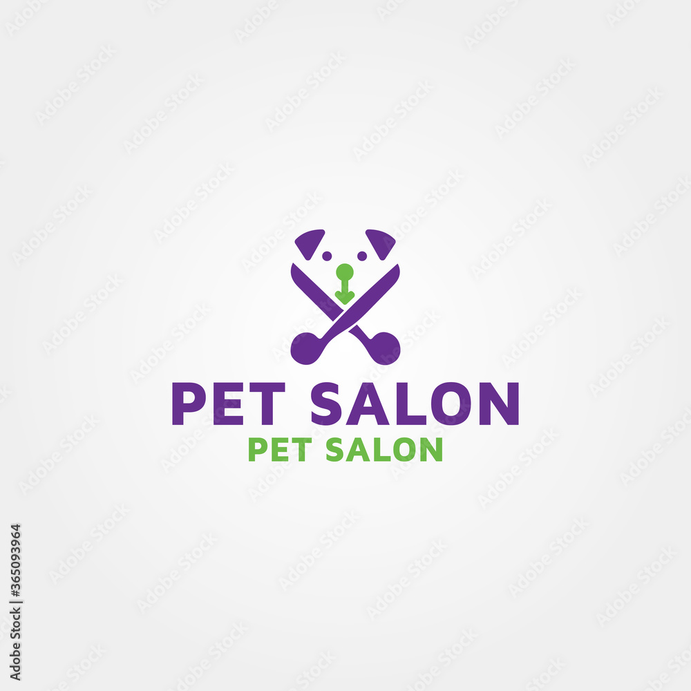 Pet Salon vector logo design template idea and inspiration Pet Salon vector logo design template idea and inspiration