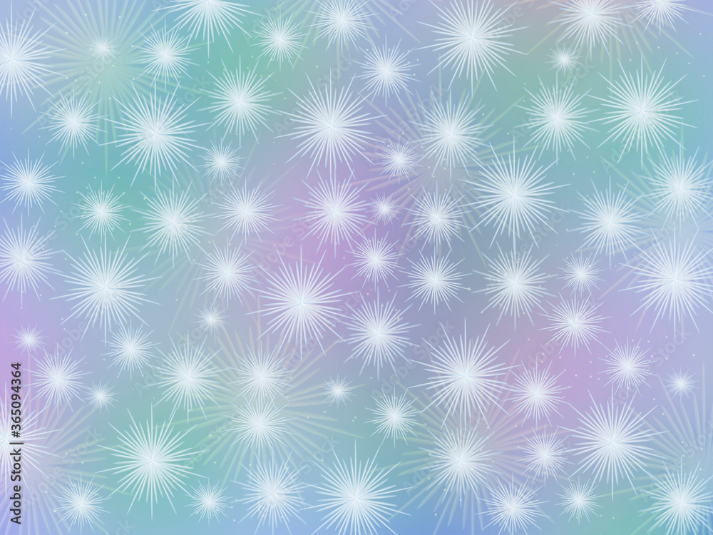 Seamless pattern. Colored snowflakes on a blue background. Seamless pattern. Colored snowflakes on a blue background.