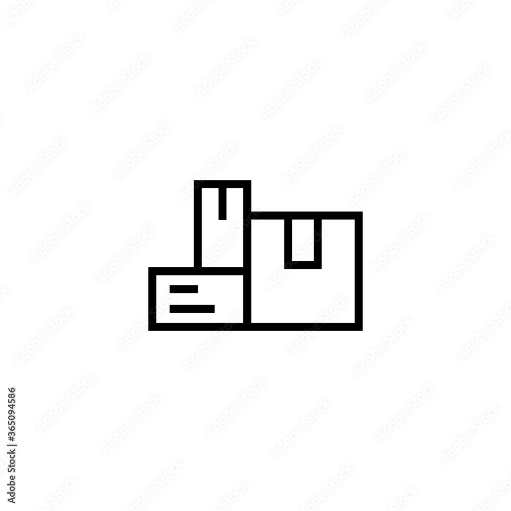 Stock vector icon  in black line style icon, style isolated on white background