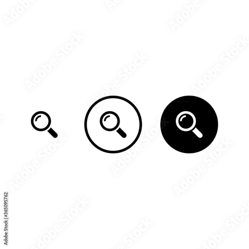 Magnifying icon symbol vector eps 10