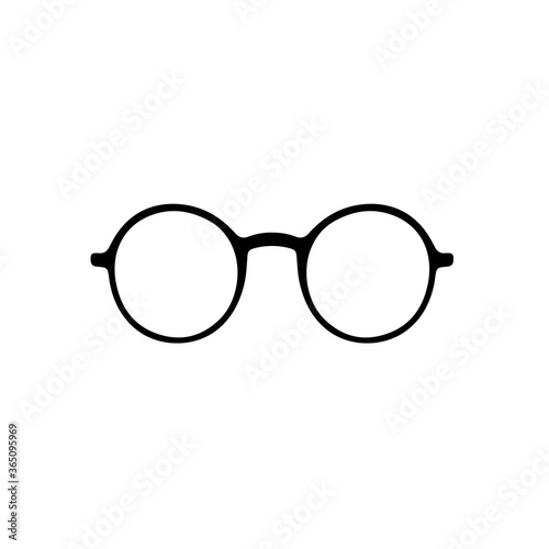  Retro eye glasses icon symbol vector