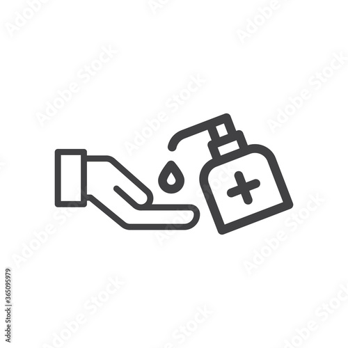  Safe hand wash icon symbol vector