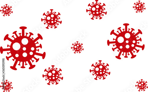Coronavirus covid 19 background for  new normal lifestyle concept, social distancing protect