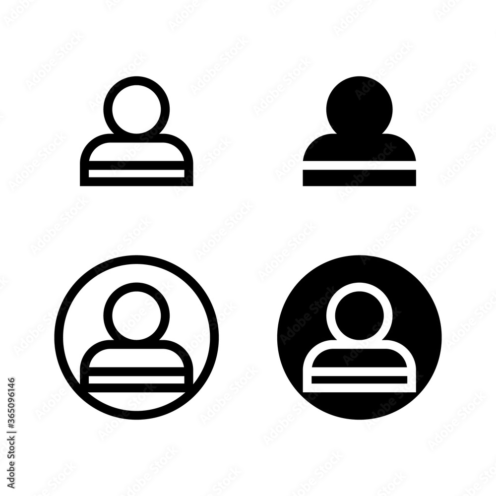 User profile login or access authentication icon User profile login or access authentication icon