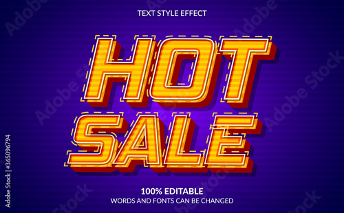 Editable Text Effect, Hot Sale Text Style