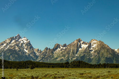 mountain landscape with snow