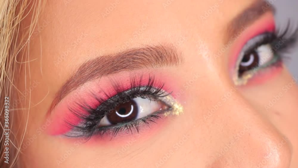 Close up of a beautiful girl's eyes
