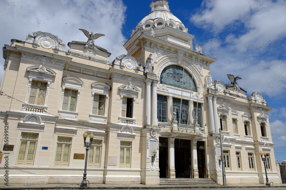 Salvador Bahia Brazil - Rio Branco Palace with colonial facade