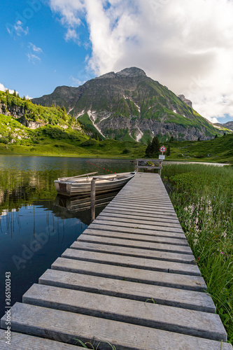 Fantastic hike in the beautiful Lechquellen Mountains © mindscapephotos