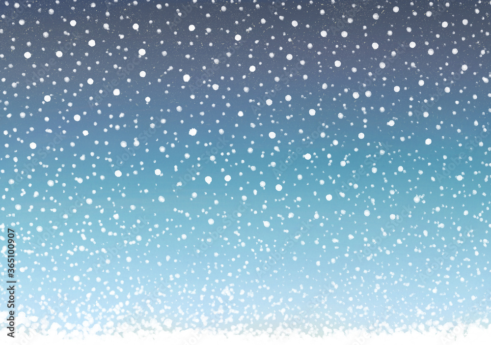 夜空と舞い落ちる白い雪 ロマンチックな冬の夜空 夜空と舞い落ちる白い雪 ロマンチックな冬の夜空