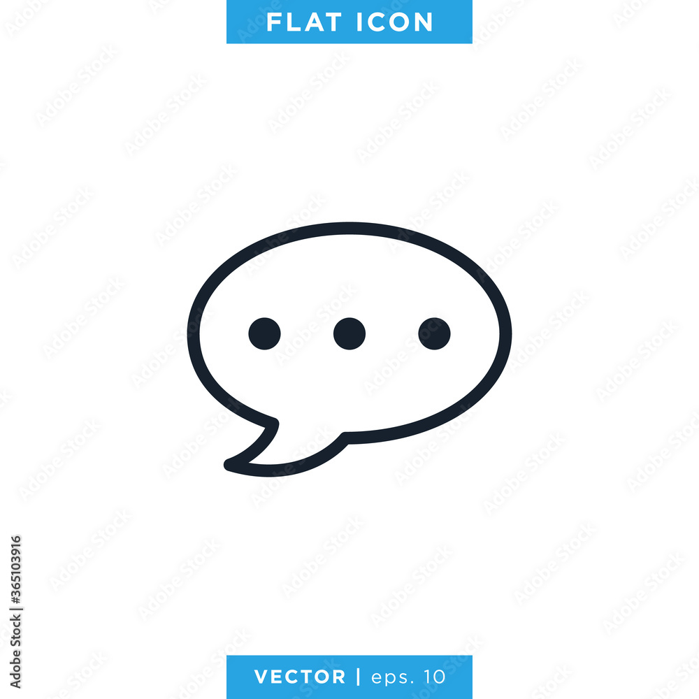 Speech Bubble Chat Talk Icon Vector Logo Template Speech Bubble Chat Talk Icon Vector Logo Template