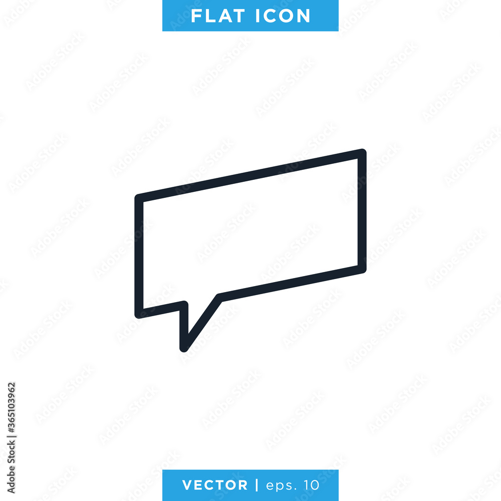 Speech Bubble Chat Talk Icon Vector Logo Template Speech Bubble Chat Talk Icon Vector Logo Template