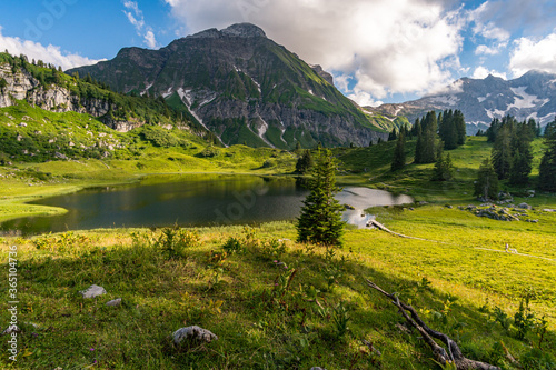 Fantastic hike in the beautiful Lechquellen Mountains © mindscapephotos