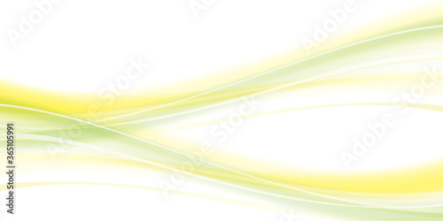 滑らかな曲線の抽象背景 黄緑