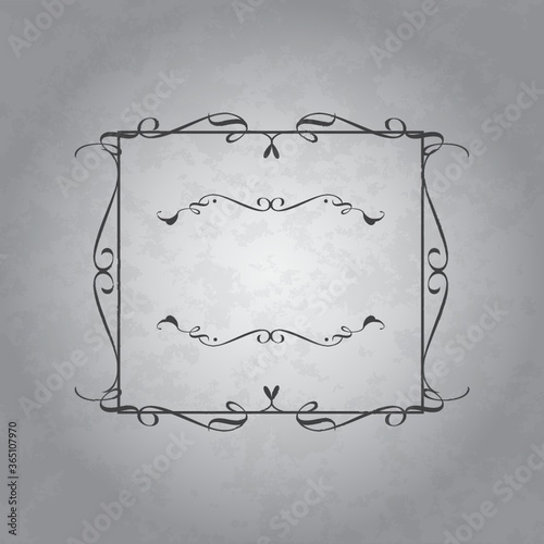 vintage header and border design