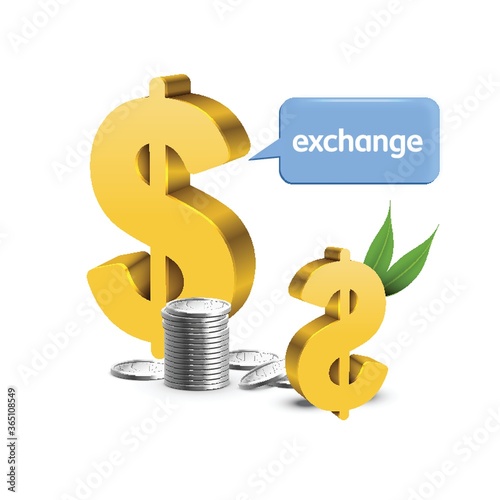 dollar with speech bubble