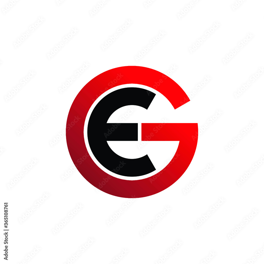 Letter EG simple logo design vector. monogram logo vector illustration Letter EG simple logo design vector. monogram logo vector illustration