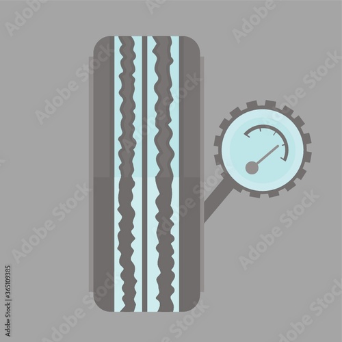 tyre and barometer