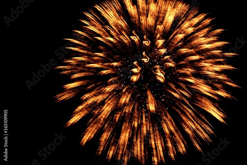 fireworks in the night sky