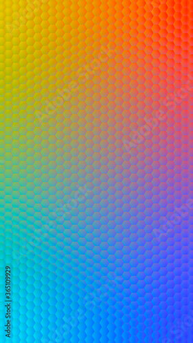 Abstract multicoloured Hexagonal pattern for mobile devices 