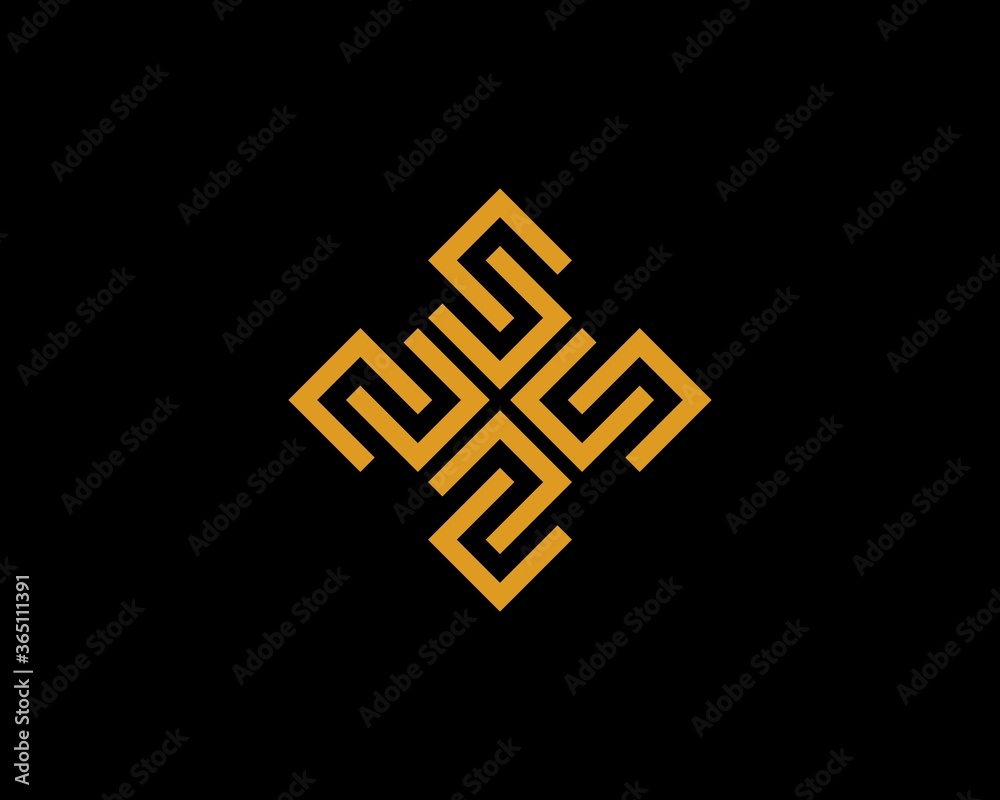 Abstract gold square shape Abstract gold square shape