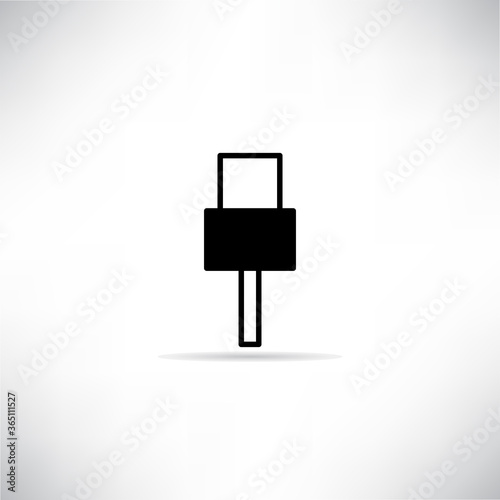 plug icon vector illustration on white background