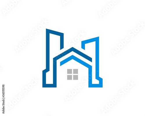 Abstract house and building stripe