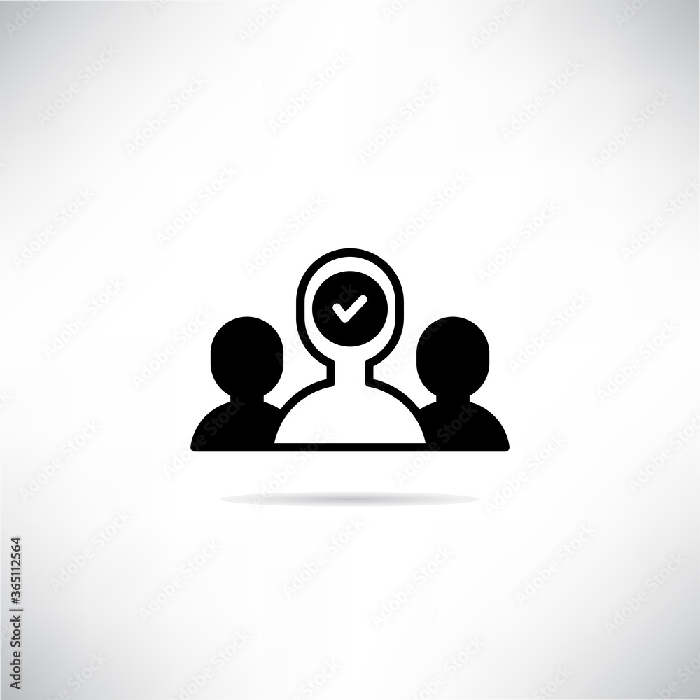 people group for leadership concept icon vector illustration people group for leadership concept icon vector illustration